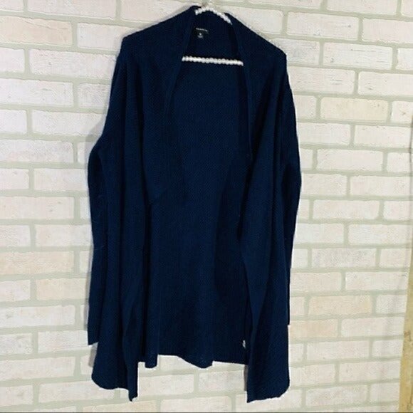 Torrid Navy Open Front Long Cardigan Sweater Size 0 - Picture 4 of 10